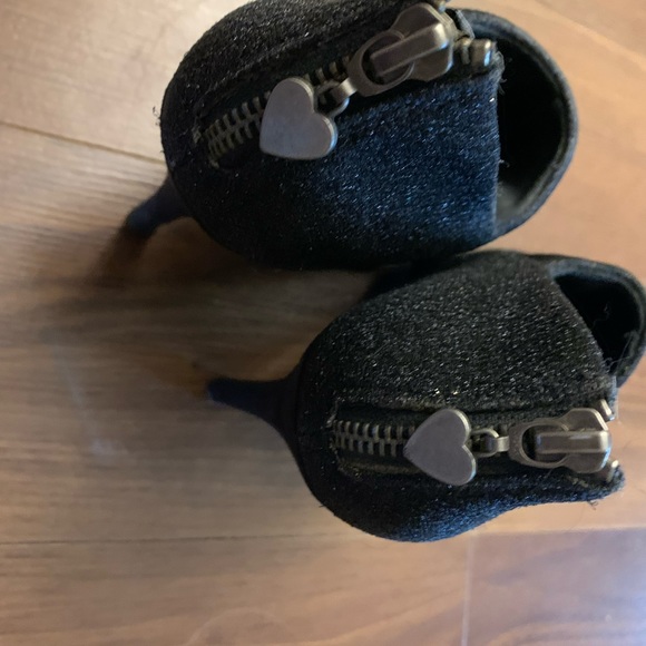 Spring black sparkle booties - Picture 3 of 5